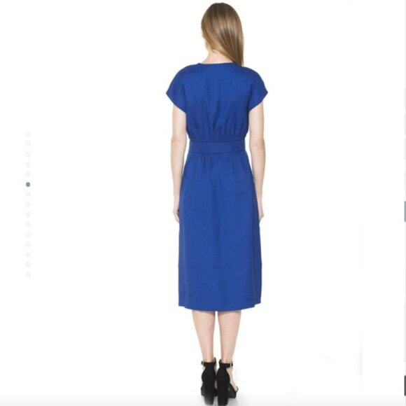Alexia Admor Dress Iris Cobalt Blue Midi Dress NWT 2 - Picture 2 of 6